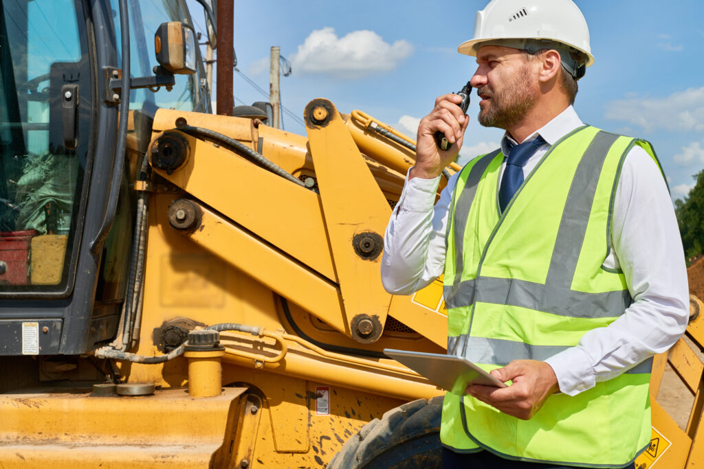 Rimberio project executive on a Chicago job site